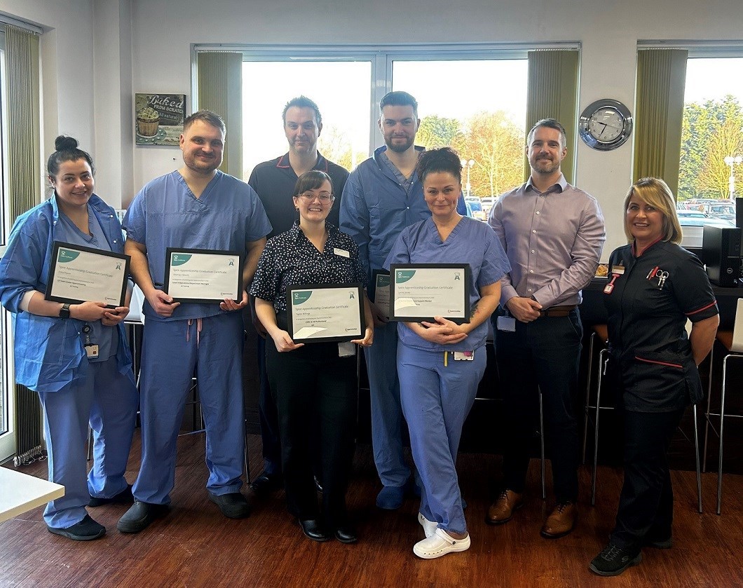 Spire Little Aston Hospital celebrates National Apprenticeship Week