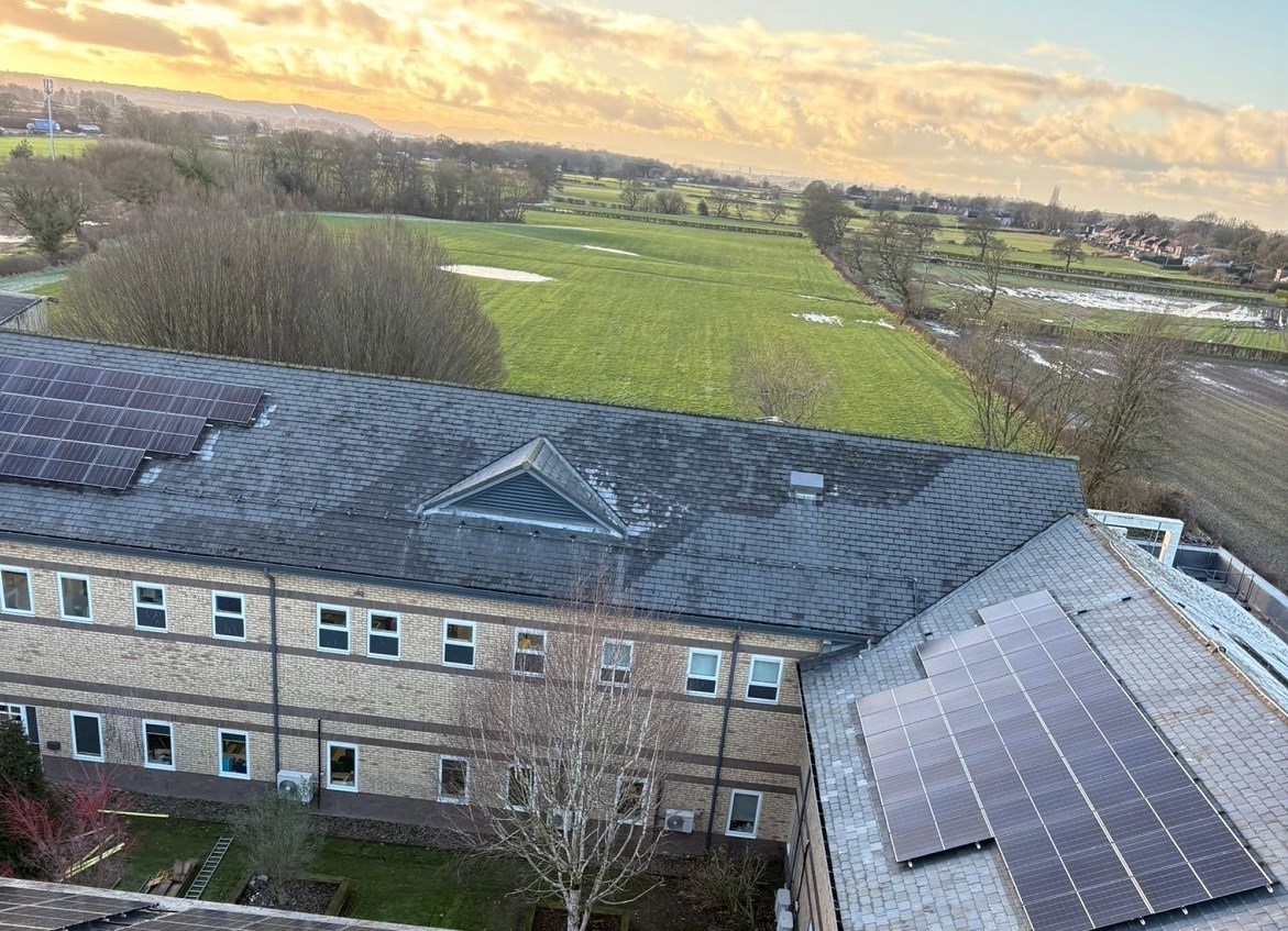 Spire Cheshire Hospital installs 370 solar panels to help achieve net zero carbon emissions by 2030